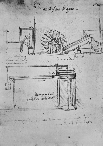 Leonardo da Vinci, Fol. 53 (verso), Manuscript B, 1488-89 (pen & ink on paper)