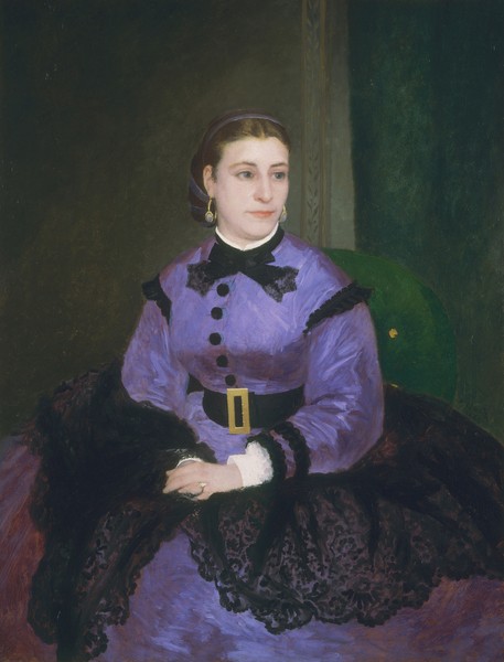 Pierre-Auguste Renoir, Portrait of Mademoiselle Sicot, 1865 (oil on canvas)