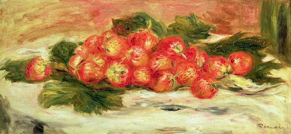 Pierre-Auguste Renoir, Strawberries on a White Tablecloth