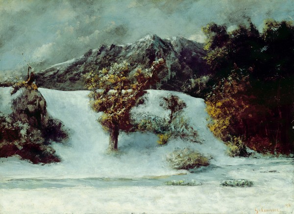 Gustave Courbet, Winter Landscape With The Dents Du Midi, 1876 (oil on canvas)