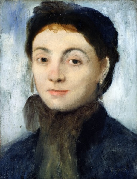 Edgar Degas, Portrait of Josephine Gaujelin, 1867 (oil on mahogany panel)