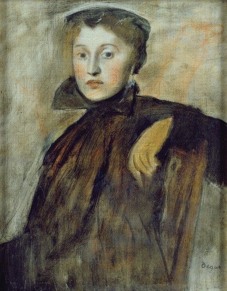 Edgar Degas, Study for a Portrait of a Lady, 1867 (oil on canvas) (see also 154492 for unframed version)