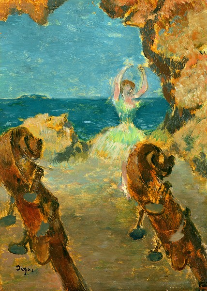 Edgar Degas, The Ballet Dancer, 1891 (oil on mahogany panel) (see 141385)