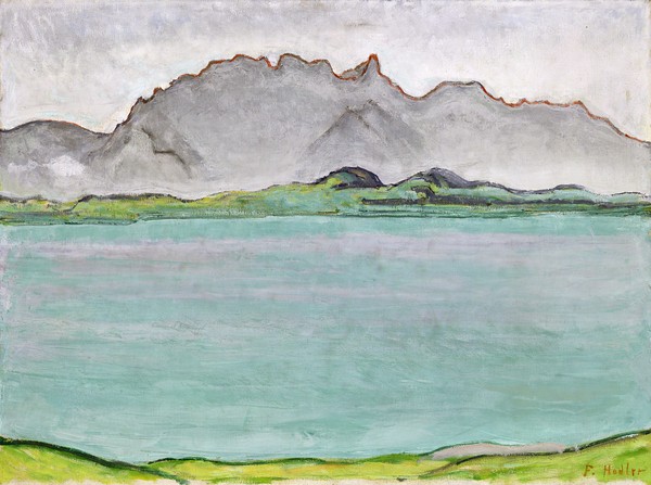 Ferdinand Hodler, The Stockhorn Mountains and Lake Thun, 1911 (oil on canvas)