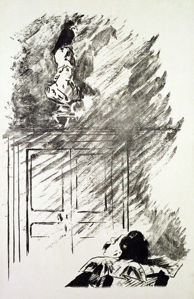 Edouard Manet, Illustration for 'The Raven', by Edgar Allen Poe, 1875 (litho)
