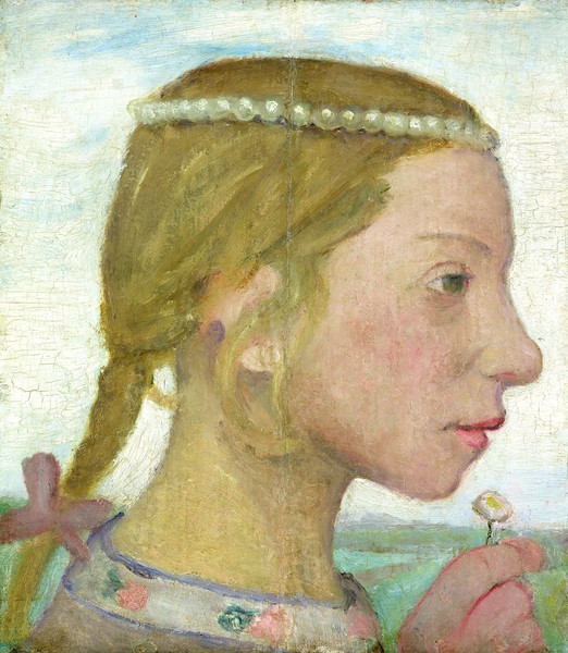 Paula Modersohn-Becker, A Young Girl (oil on panel)