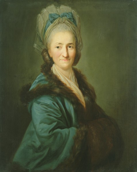 Anton Graff, Portrait of an Old Woman, 1780 (oil on canvas) (Klassiker, Klassizismus, Portrait, Bildnis, alte Frau, Eleganz, Malerei, People & Eros, Wohnzimmer, Treppenhaus, Wunschgröße,  bunt)