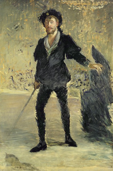 Edouard Manet, Jean Baptiste Faure (1840-1914) in the Opera 'Hamlet' by Ambroise Thomas (1811-86) (Study), 1877 (oil on canvas)