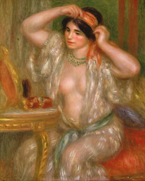 Pierre-Auguste Renoir, Gabrielle at the Mirror, 1910 (oil on canvas)