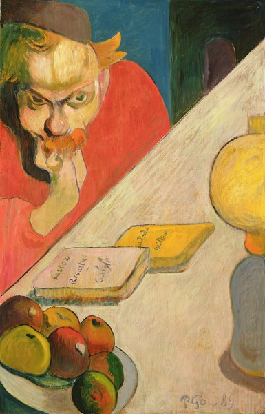 Paul Gauguin, Portrait of Jacob Meyer de Haan, 1889 (oil on wood)