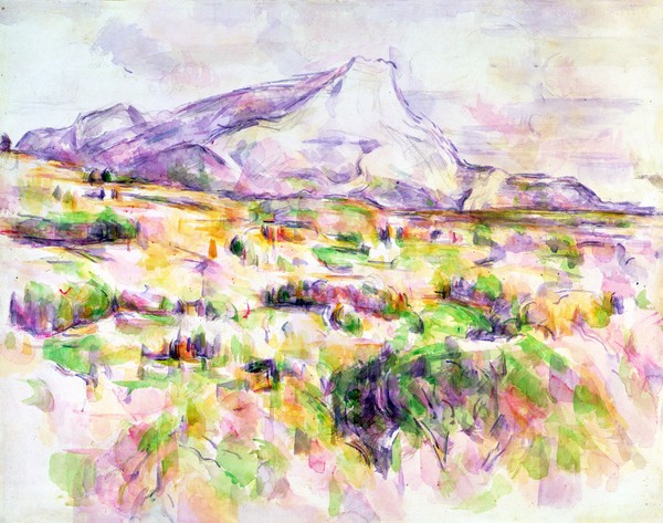 Paul Cézanne, Mont Sainte-Victoire from Les Lauves, 1902-06 (w/c & graphite on paper)