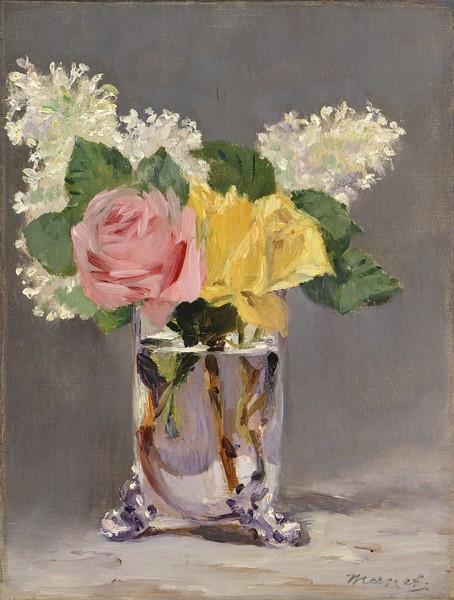 Edouard Manet, Lilacs and Roses, 1880 (oil on canvas)
