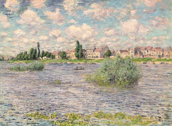 Claude Monet, Seine at Lavacourt (oil on canvas)