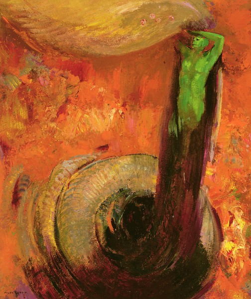 Odilon Redon, Green Death, c.1905 (oil on canvas)