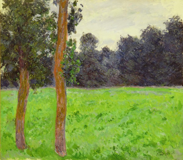 Claude Monet, Deux Arbres dans la Prairie, 1886 (oil on canvas)