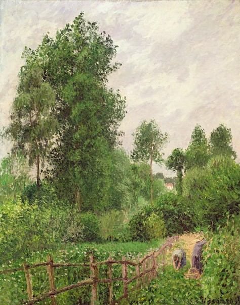 Camille Pissarro, Paysage, temps gris a Eragny, 1899 (oil on canvas)