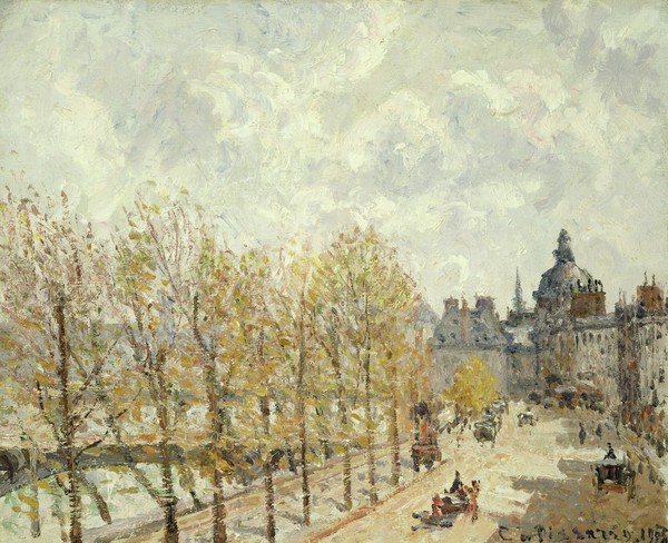 Camille Pissarro, The Malaquais Quay in the Morning, Sunny Weather, 1903 (oil on canvas)