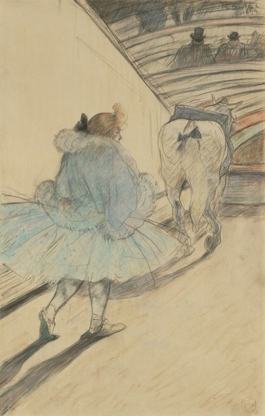 Henri de Toulouse-Lautrec, At the Circus: Entering the Ring, 1899 (black and coloured pencils on paper)