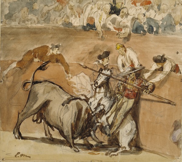 Edouard Manet, Bullfight, 1865 (watercolour over graphite)