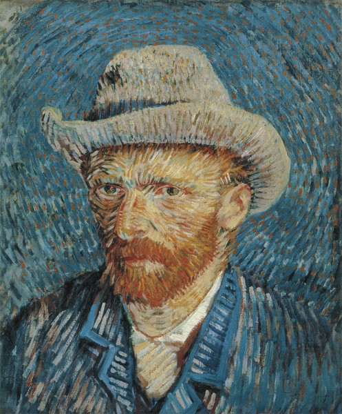 Vincent van Gogh, Self Portrait with Felt Hat, 1887-88 (oil on canvas)