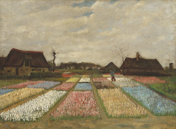 Vincent van Gogh, Flower Beds in Holland, c.1883 (oil on canvas on wood)