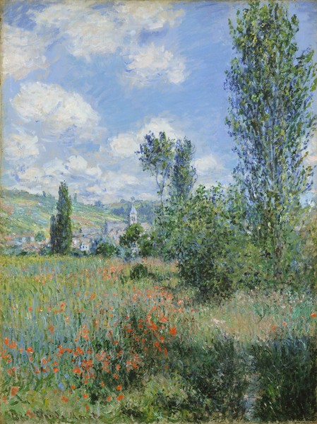 Claude Monet, View of Vetheuil, 1880 (oil on canvas)