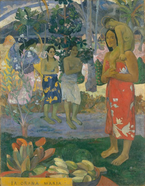 Paul Gauguin, Ia Orana Maria (Hail Mary), 1891 (oil on canvas)