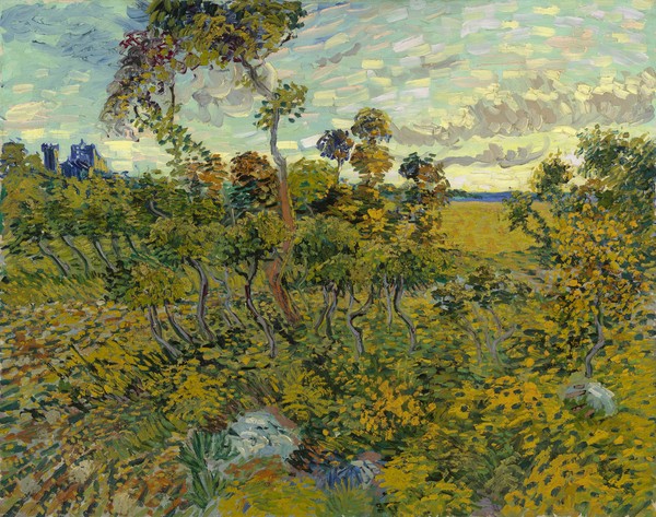Vincent van Gogh, Sunset at Montmajour, 1888 (oil on canvas)