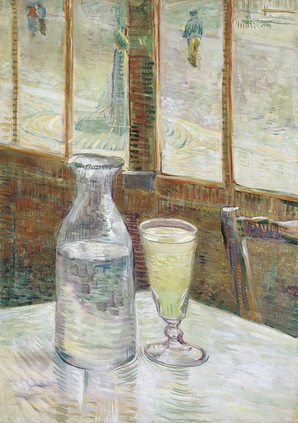 Vincent van Gogh, Cafe Table with Absinthe, 1887 (oil on canvas)