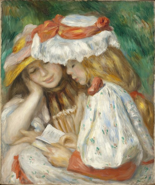 Pierre-Auguste Renoir, Two Girls Reading, 1890-1 (oil on canvas)