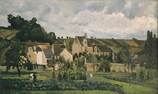 Camille Pissarro, The Hermitage at Pontoise, 1867 (oil on canvas)