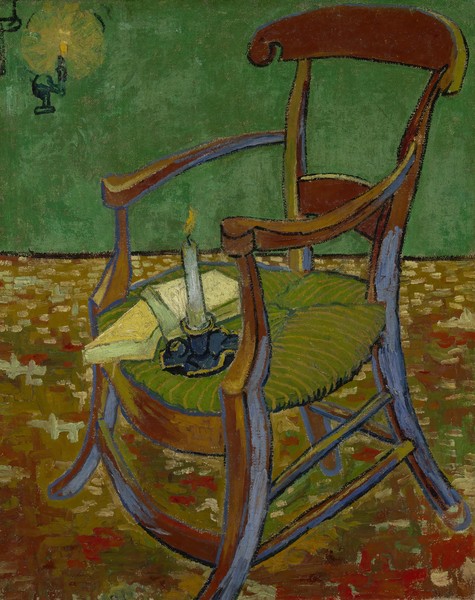 Vincent van Gogh, Gauguin's Chair, 1888 (oil on canvas)