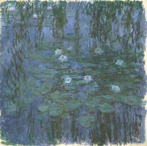 Claude Monet, Blue Nympheas, 1916-9 (oil on canvas)