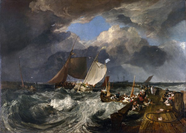 Joseph Mallord William Turner, Calais Pier: An English Packet Arriving, 1803 (oil on canvas)
