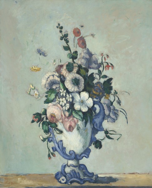 Paul Cézanne, Flowers in a Rococo Vase, c.1876 (oil on canvas)