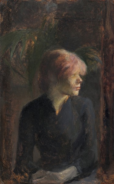 Henri de Toulouse-Lautrec, Carmen Gaudin, 1885 (oil on wood)