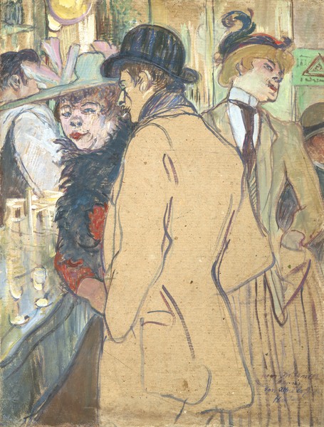 Henri de Toulouse-Lautrec, Alfred la Guigne, 1894 (oil on cardboard)