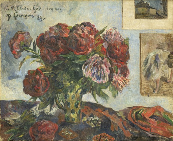 Paul Gauguin, Still Life with Peonies, 1884 (oil on canvas)