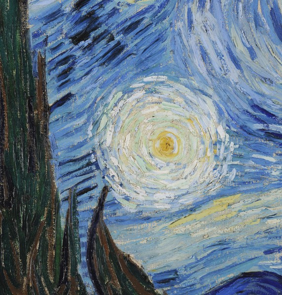 Vincent van Gogh, The Starry Night, June 1889 (oil on canvas) (detail of 702746)