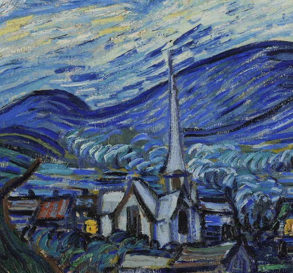 Vincent van Gogh, The Starry Night, June 1889 (oil on canvas) (detail of 702746)