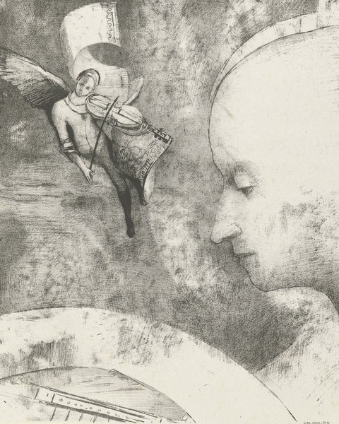 Odilon Redon, Heavenly Art, 1894 (print)