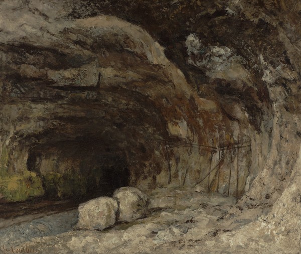 Gustave Courbet, Grotto of Sarrazine near Nans-sous-Sainte-Anne, c.1864 (oil on canvas)