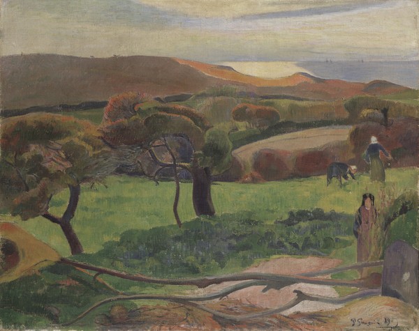 Paul Gauguin, Landscape from Bretagne, 1889 (oil on canvas)