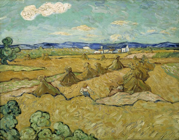Vincent van Gogh, The Haystacks (oil on canvas)