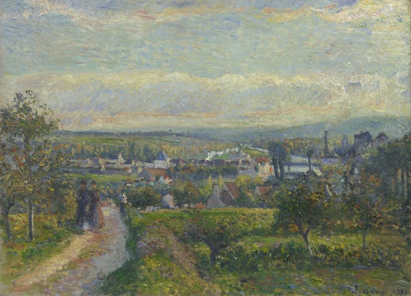 Camille Pissarro, View of Saint-Ouen-L'Aumone, 1876 (oil on canvas)