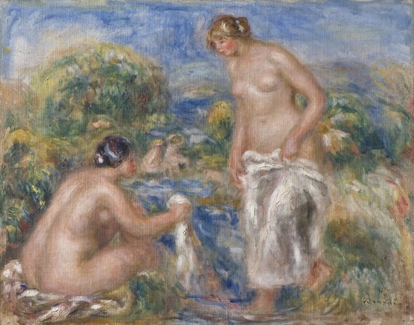 Pierre-Auguste Renoir, Bathing Women (oil on canvas)