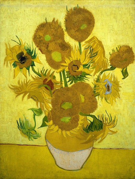 Vincent van Gogh, Sunflowers, 1889 (oil on canvas)