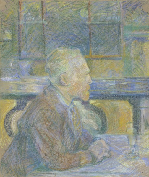 Henri de Toulouse-Lautrec, Portrait of Vincent van Gogh, 1887 (pastel on cardboard)