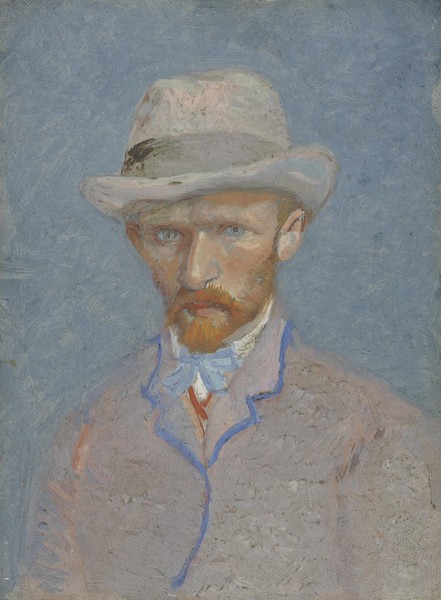 Vincent van Gogh, Self-Portrait with gray felt hat, 1887 (oil on canvas)
