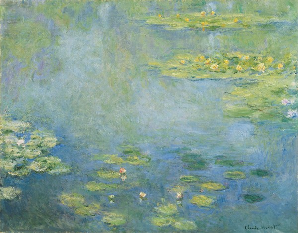 Claude Monet, Waterlilies (oil on canvas)